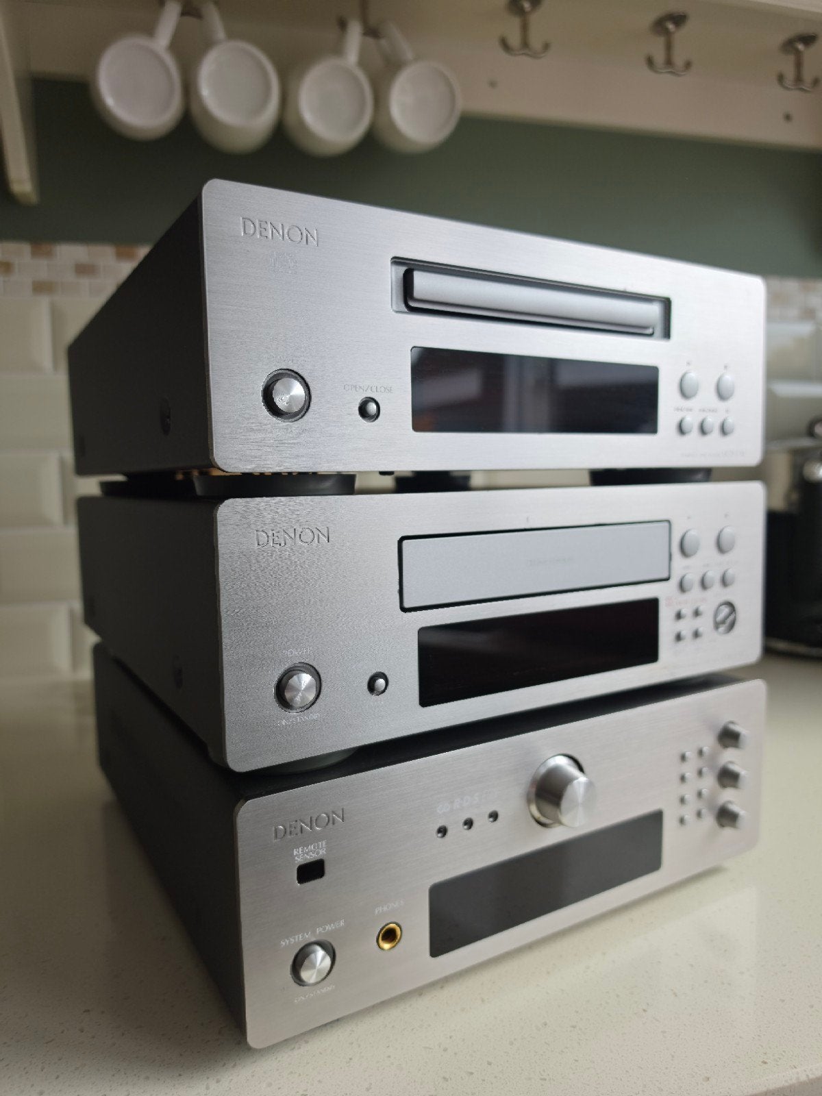 Denon UCD-F10 / UDR-F10 / UDRA-F10 stereo set – compleet, Ophalen of Verzenden, Gebruikt, Cassettedeck, Denon
