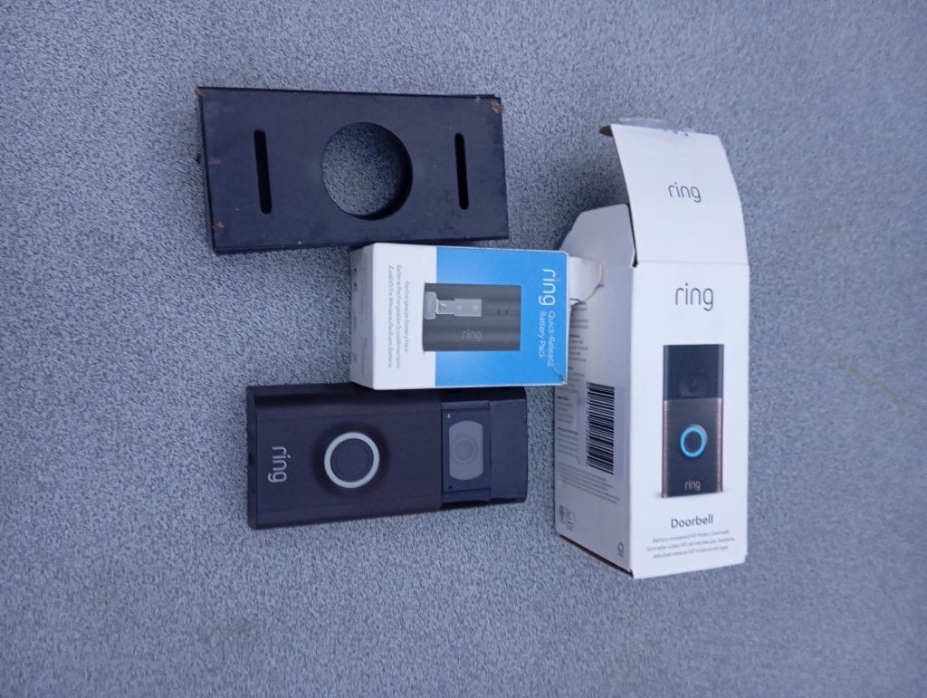 Te koop ring video deurbel, Ophalen, Bewegingsdetectiesensor, Zo goed als nieuw, Draadloos