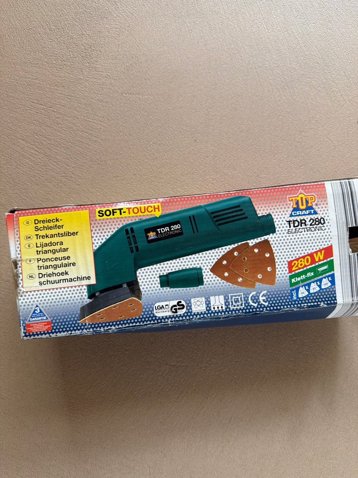 TIP Craft TDR 280 Driehoekschuurmachine 280W, Ophalen of Verzenden, Gebruikt, Minder dan 600 watt, Overige typen