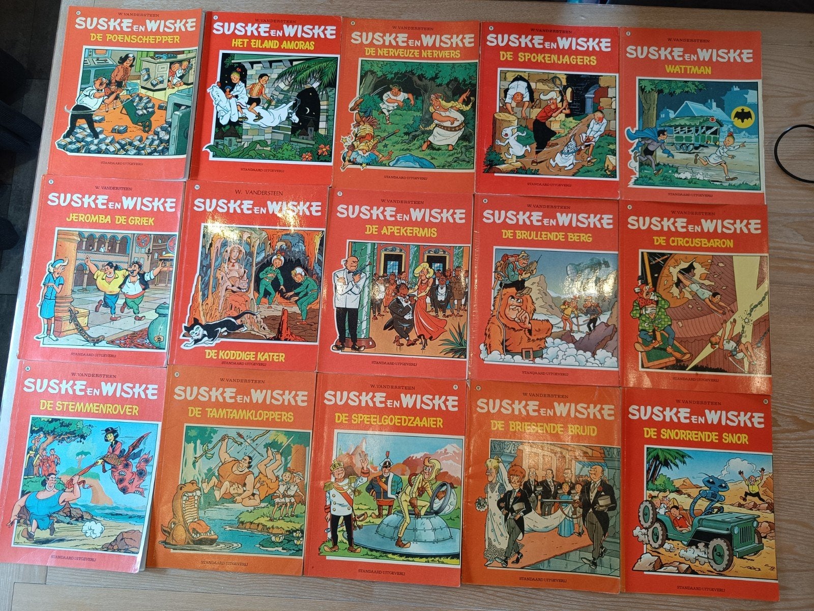 Oude Suske en Wiske stripboeken (60 stuks) eind jaren 60/70, Boeken, Stripboeken, Meerdere stripboeken, Ophalen, Gelezen