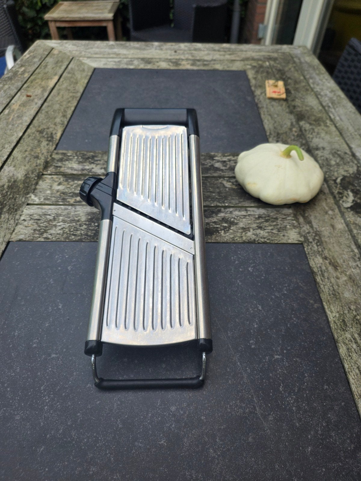 Mandoline snijder - Chef's Mandoline, Ophalen of Verzenden, Zwart, Metaal, Overige merken