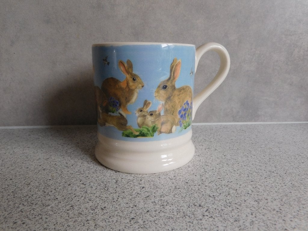 Mug Halfpint Rabbits... Brand new morning Emma Bridgewater, Zo goed als nieuw, Emma Bridgewater, Overige stijlen, Aardewerk