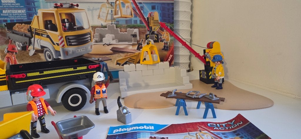 Playmobil City Action Bouwplaats Sets (70742, 71185, 6339), Complete set, Voertuig, Ophalen of Verzenden, Zo goed als nieuw