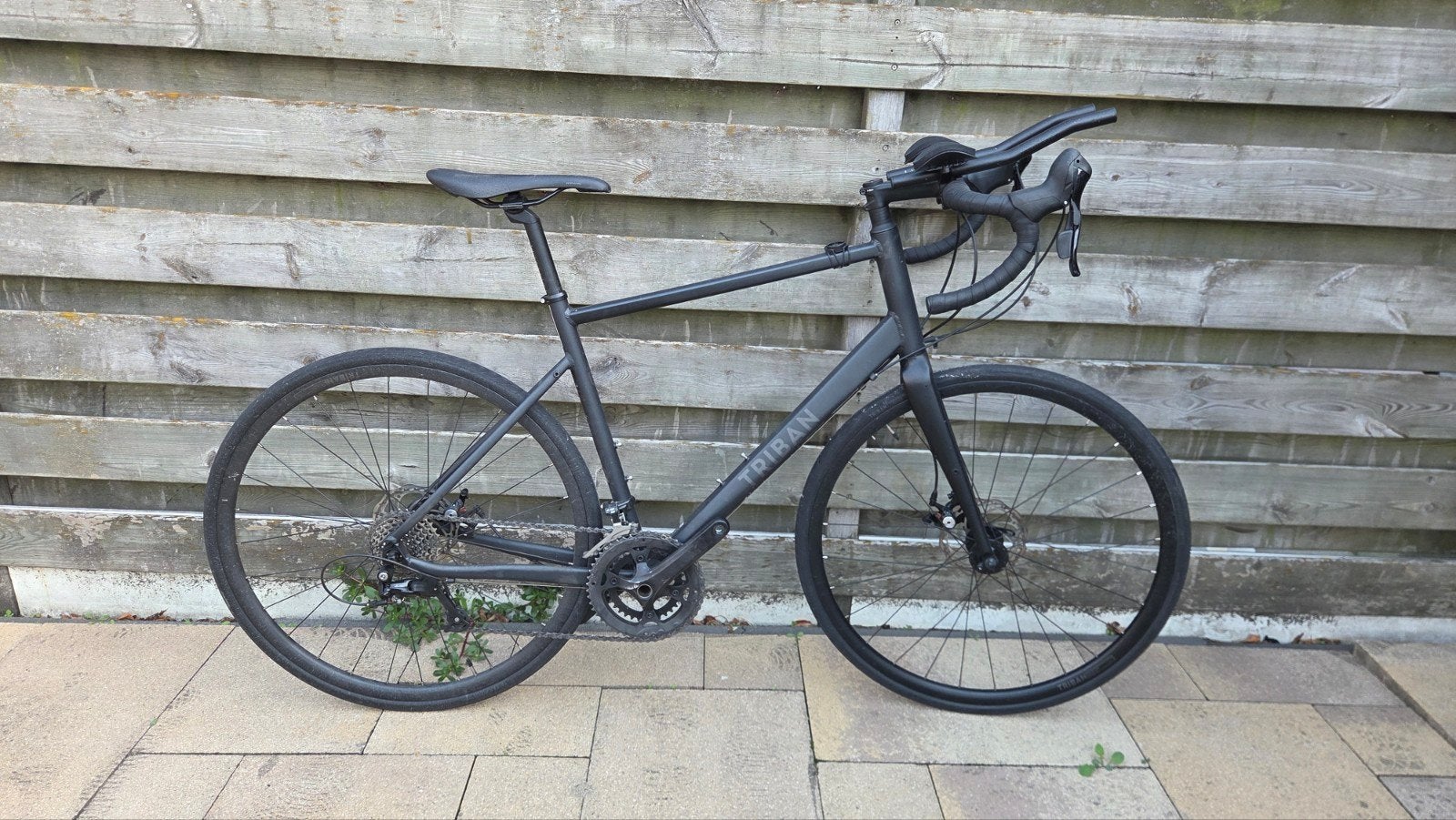 Triban racefiets maat XL (180 - 195 cm), Zo goed als nieuw, Schijfrem, 53 tot 57 cm, Ophalen