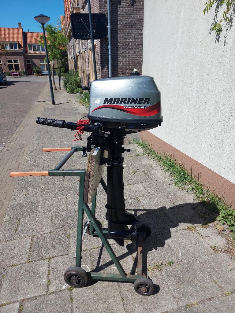 mariner 4 pk viertakt langstaart met inwendige tank, Ophalen, Minder dan 5 pk, Viertaktmotor, Zo goed als nieuw