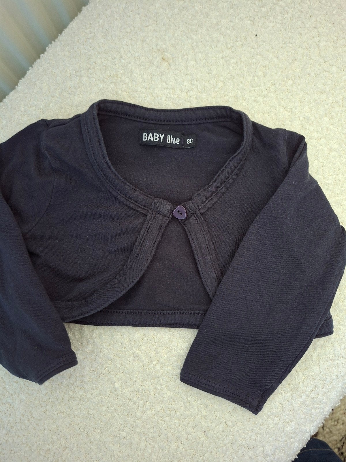 Donkerblauw Bolero Baby Bleu Maat 80, Gebruikt, Ophalen of Verzenden, Baby Bleu, Truitje of Vestje