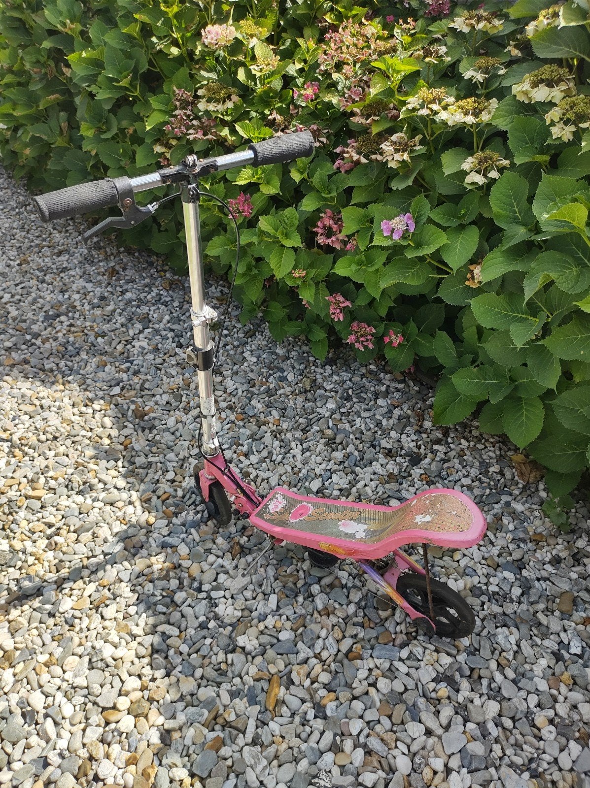 Leuke spacescooter voor kinderen - Werkt perfect!, Fietsen en Brommers, Steps, Ophalen, Gebruikt, Gewone step