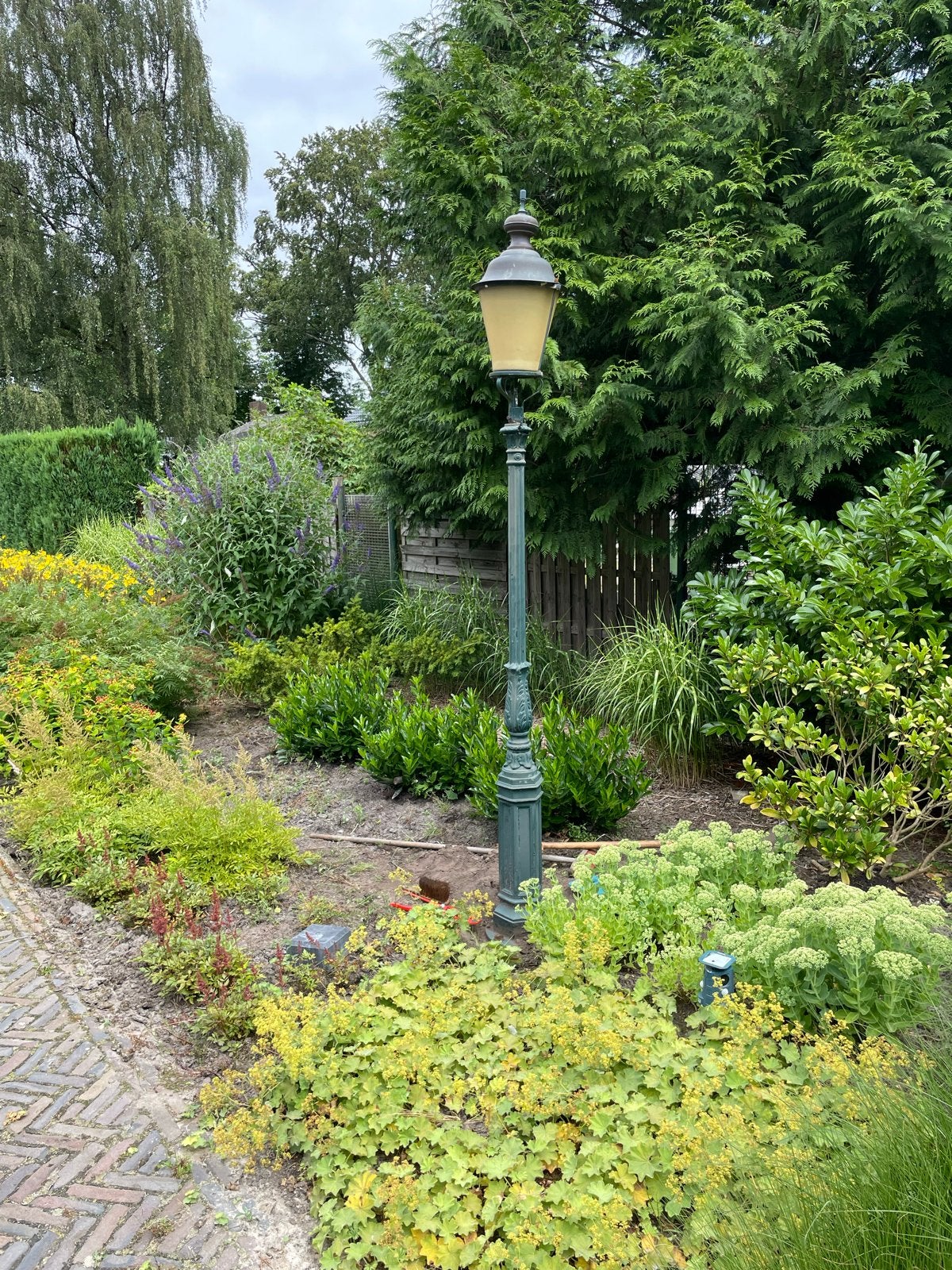 Klassieke lantaarnpaal - Tuinverlichting, Ophalen, Kunststof, Gebruikt, Minder dan 50 watt