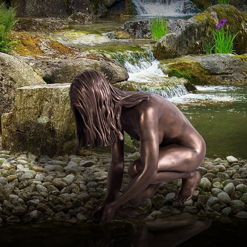 Debbie Bronze – Tuinbeeld Hoogte 167 cm - polyester, Ophalen, Overige materialen, HorecaBeelden, Nieuw