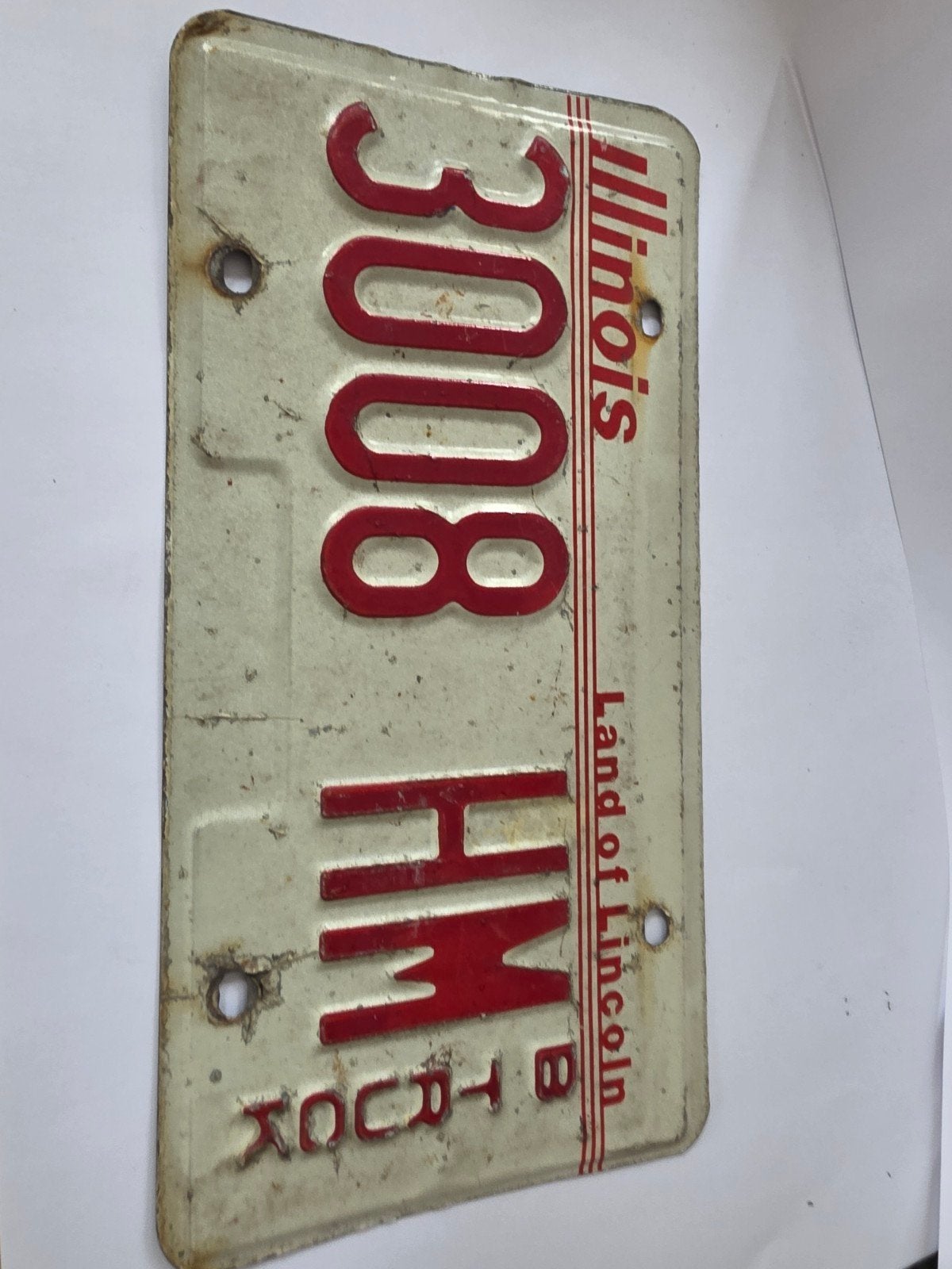 kentekenplaat B truck Illinois, Ophalen of Verzenden, Gebruikt, Auto's