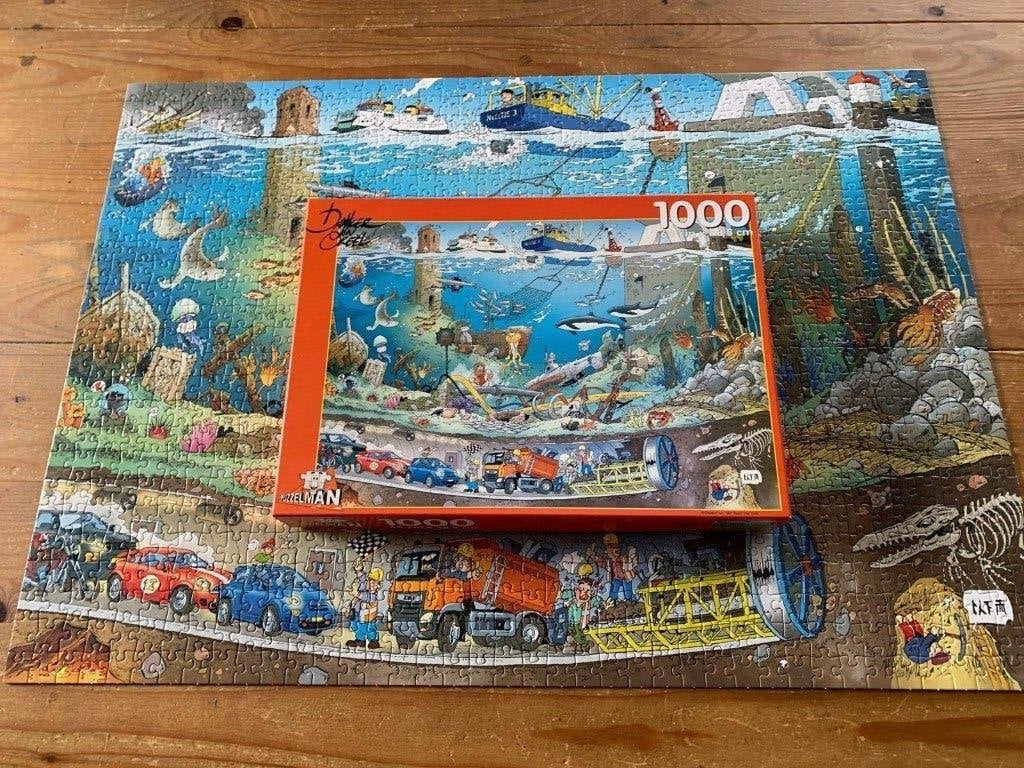 Danker Jan puzzel : Onder water, Ophalen of Verzenden, 500 t/m 1500 stukjes, Zo goed als nieuw, Legpuzzel
