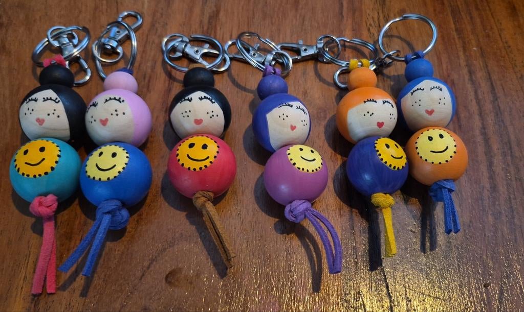 Sleutelhanger smiley, Ophalen of Verzenden, Nieuw