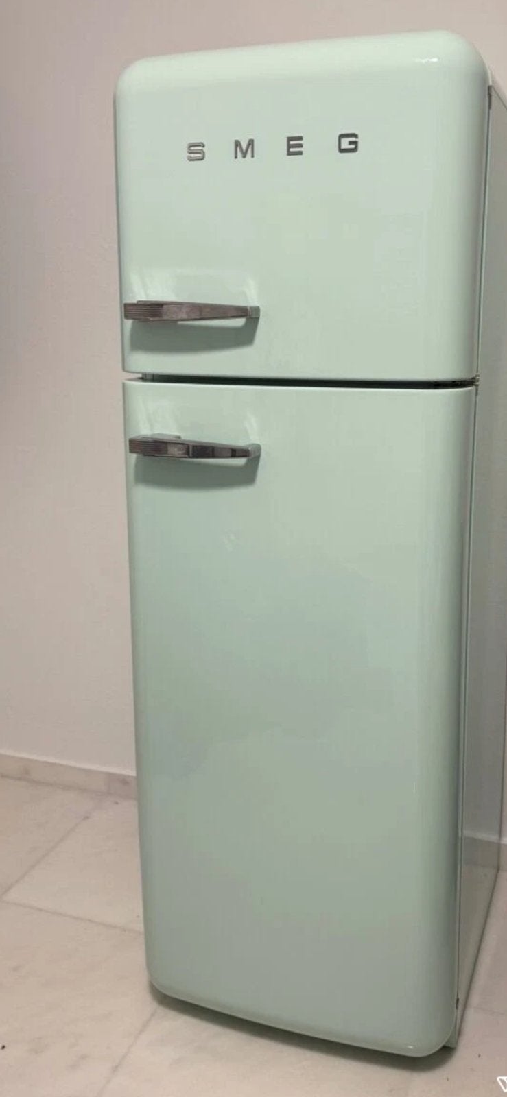 Smeg koelkast babygroen, Ophalen, 200 liter of meer, 60 cm of meer, 160 cm of meer
