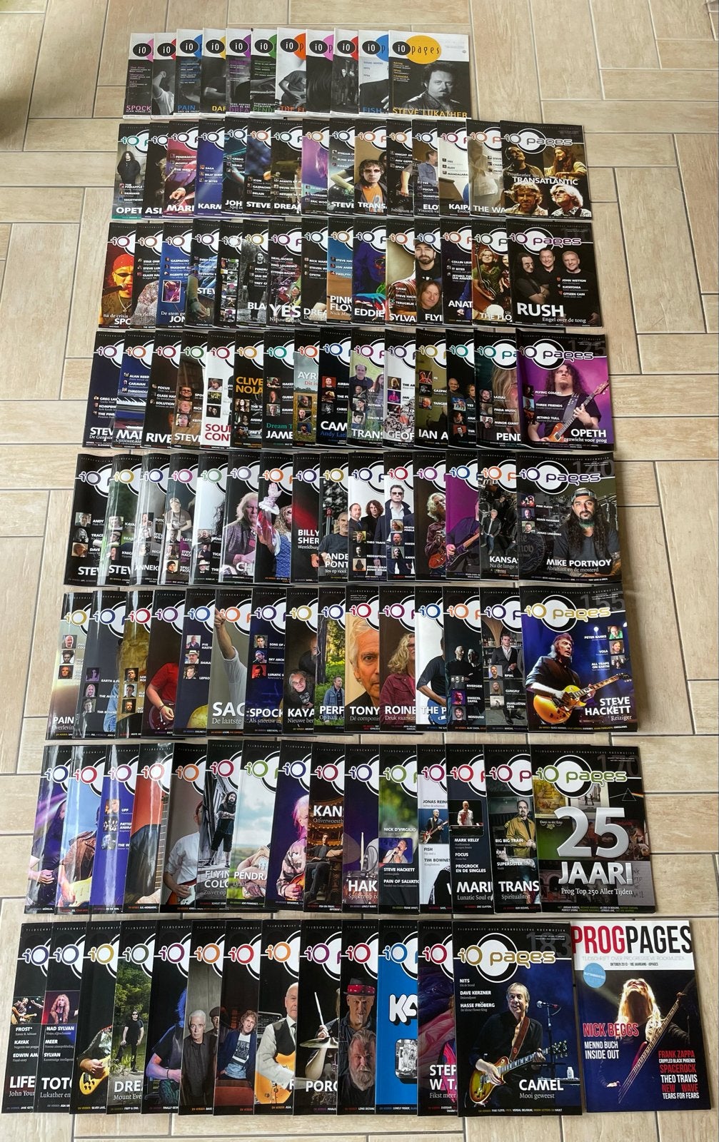 Grote collectie IO Pages tijdschriften (Progressieve Rock), Ophalen, Zo goed als nieuw, Muziek, Film of Tv