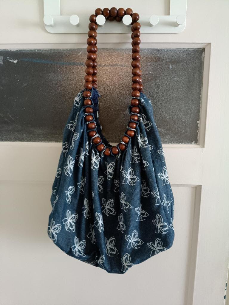 Tas, schoudertas, blauw, Ophalen of Verzenden, Zo goed als nieuw, Blauw, Handtas
