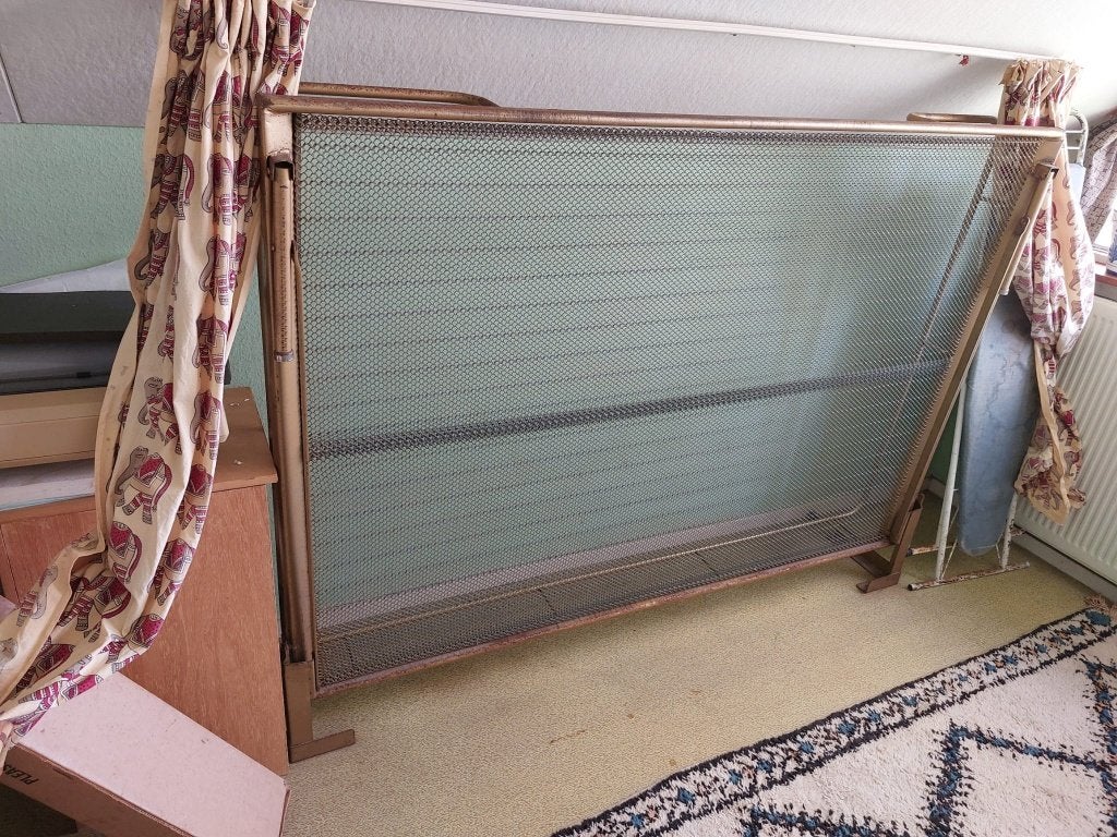 Vintage opklap bed, Ophalen, Gebruikt, Overige kleuren, 190 cm of minder