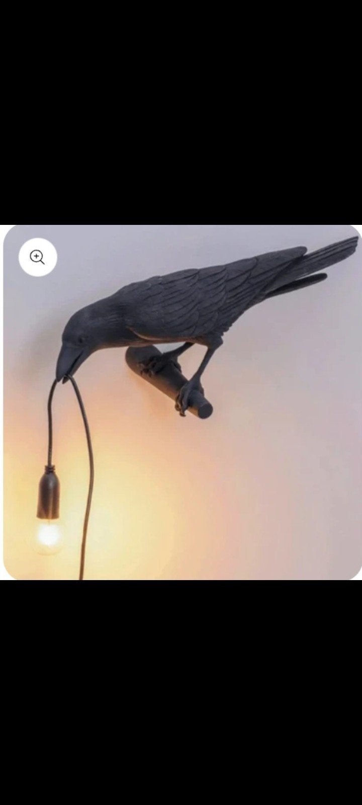 2 zeer mooie raven lampen te kopen., Ophalen of Verzenden, Nieuw, Zwart
