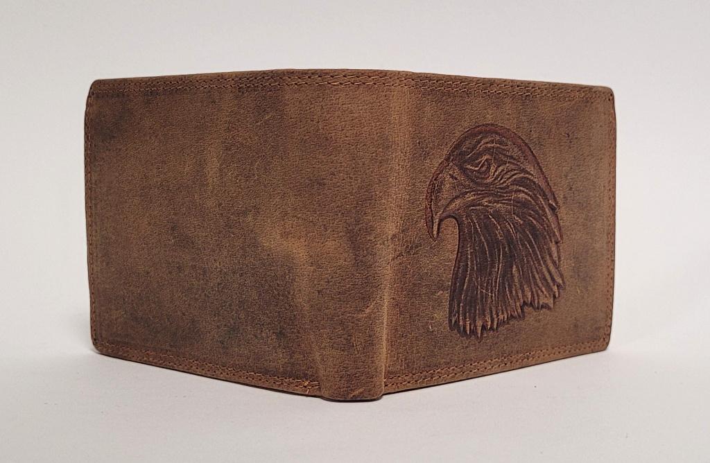 Havik vogel portemonnee van echt leer bruin portefeuille, Sieraden, Tassen en Uiterlijk, Portemonnees, Info@deconoord.nl, Bruin