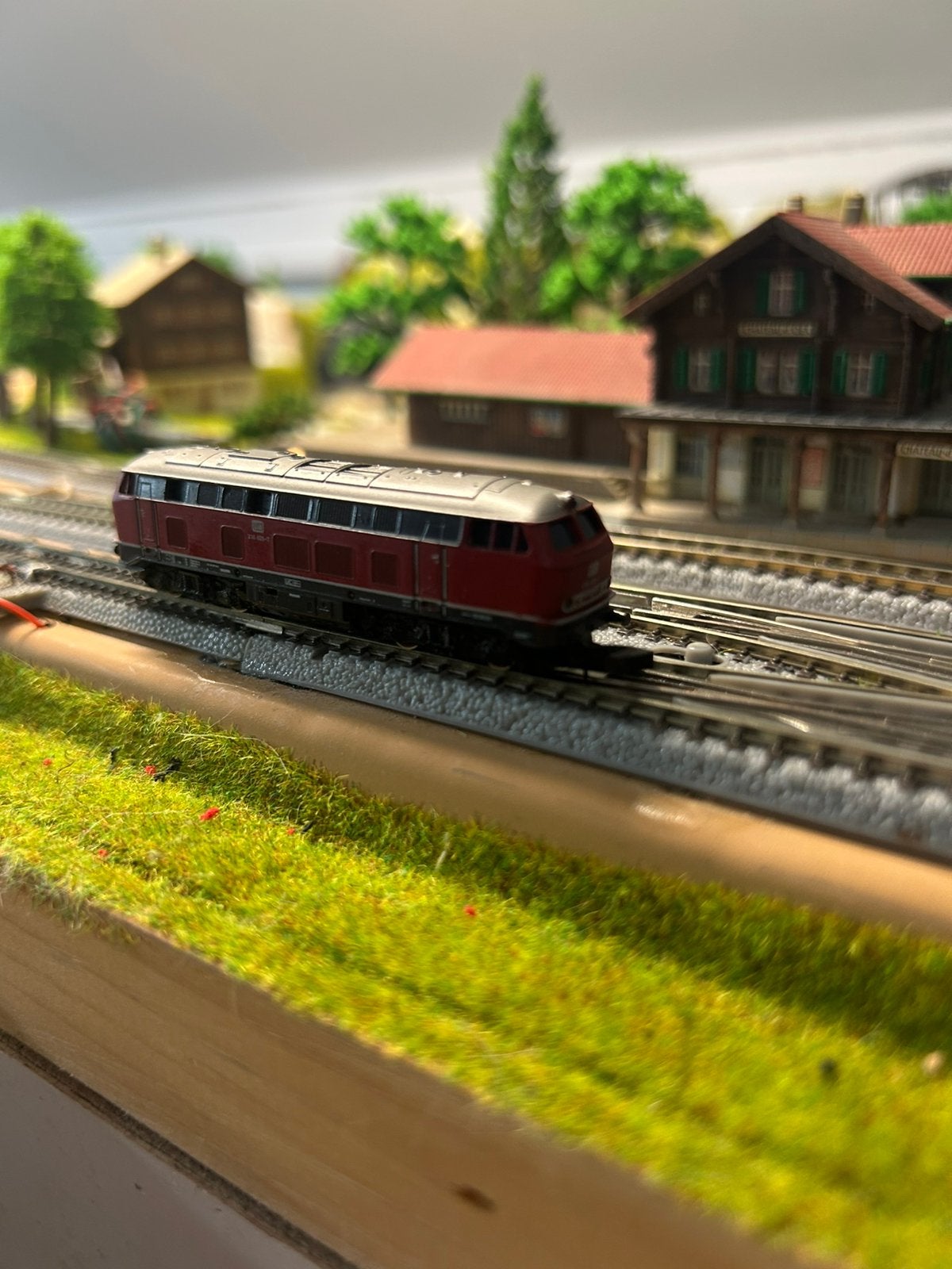 Marklin miniclub diesellok br 216, Ophalen, Wisselstroom, Locomotief, Zo goed als nieuw