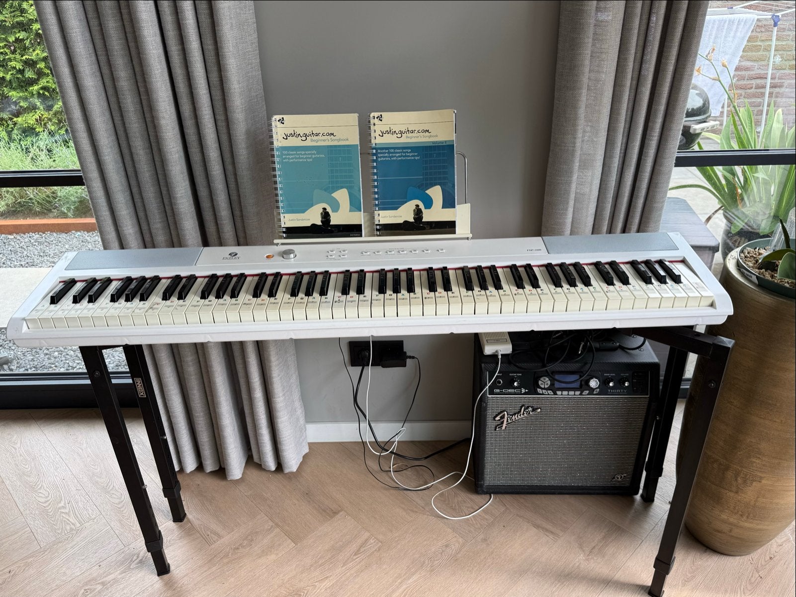 Fazley FSP-200-W digitale piano, Ophalen, Yamaha, Zo goed als nieuw, Aanslaggevoelig