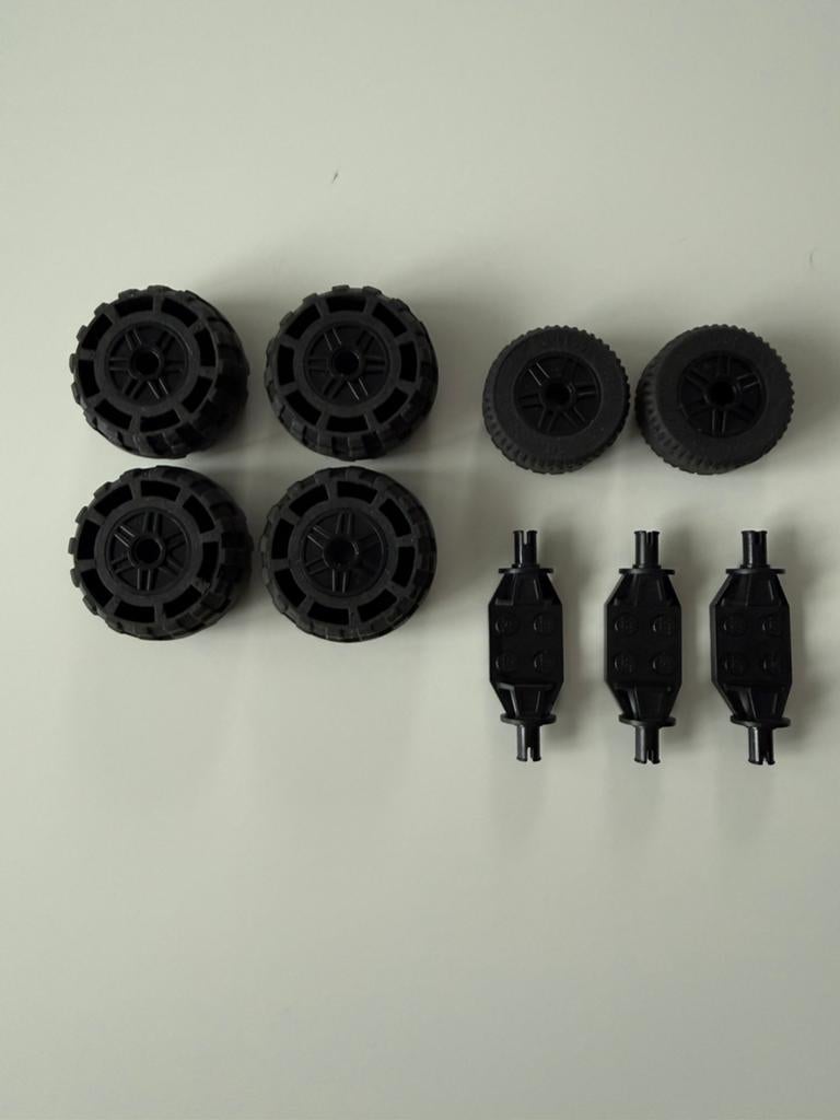 Lego wielen middel zwart, Ophalen of Verzenden, Gebruikt