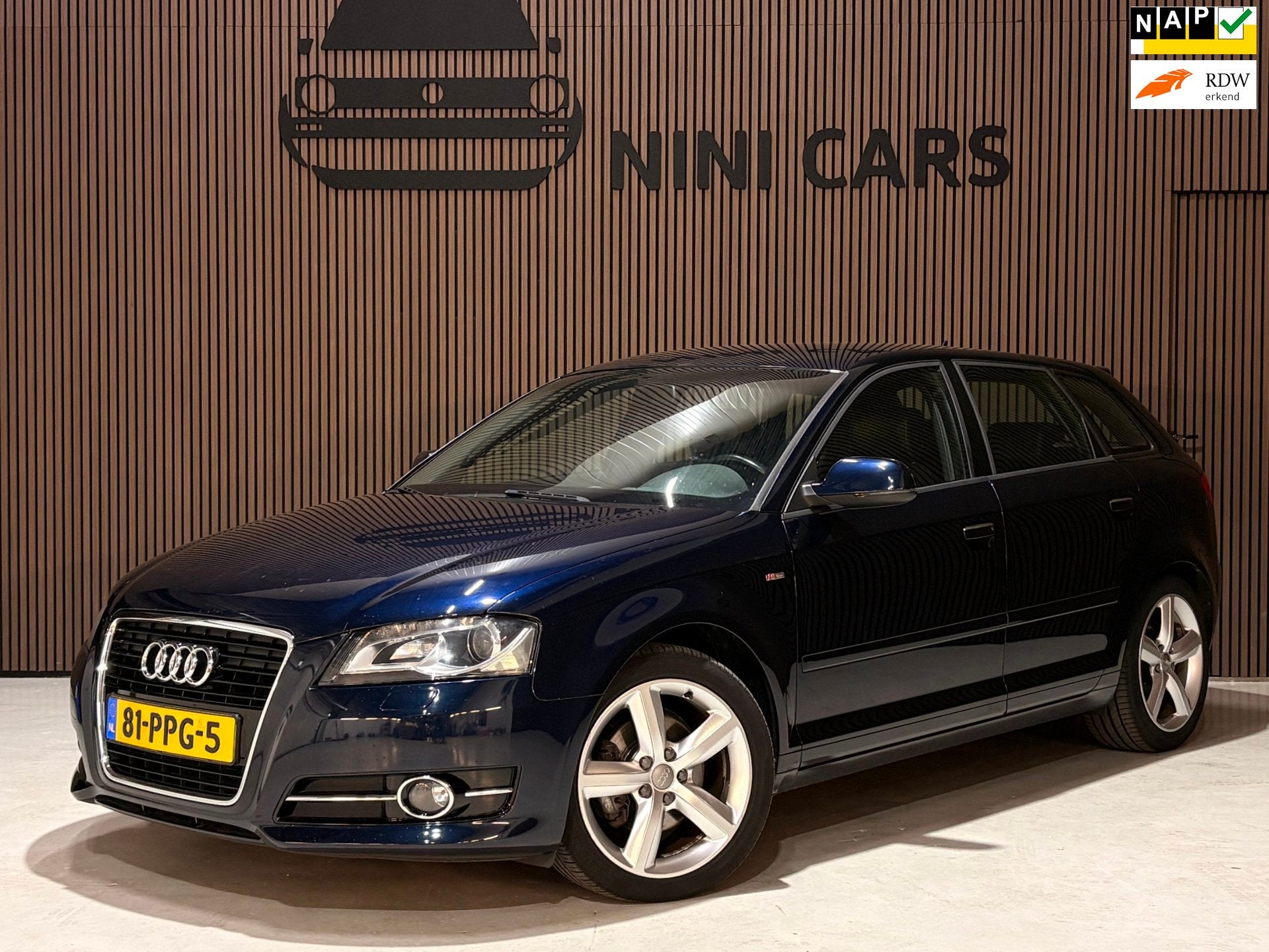Audi A3 Sportback 1.4 TFSI Ambition Pro Line S Leder zwarte, Voorwielaandrijving, Euro 5, 125 pk, Gebruikt