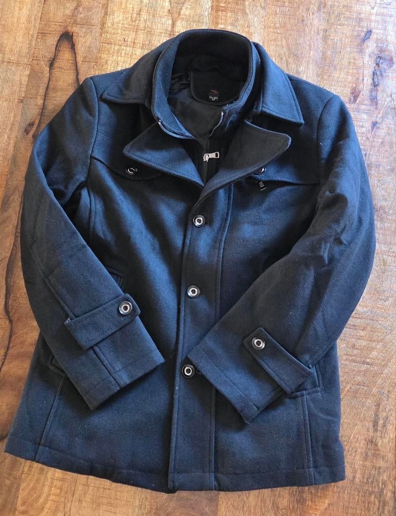 Stijlvolle Zwarte Heren Winterjas - Maat XS, Kleding | Heren, Jassen | Winter, Ophalen of Verzenden, Nieuw, Maat 46 (S) of kleiner