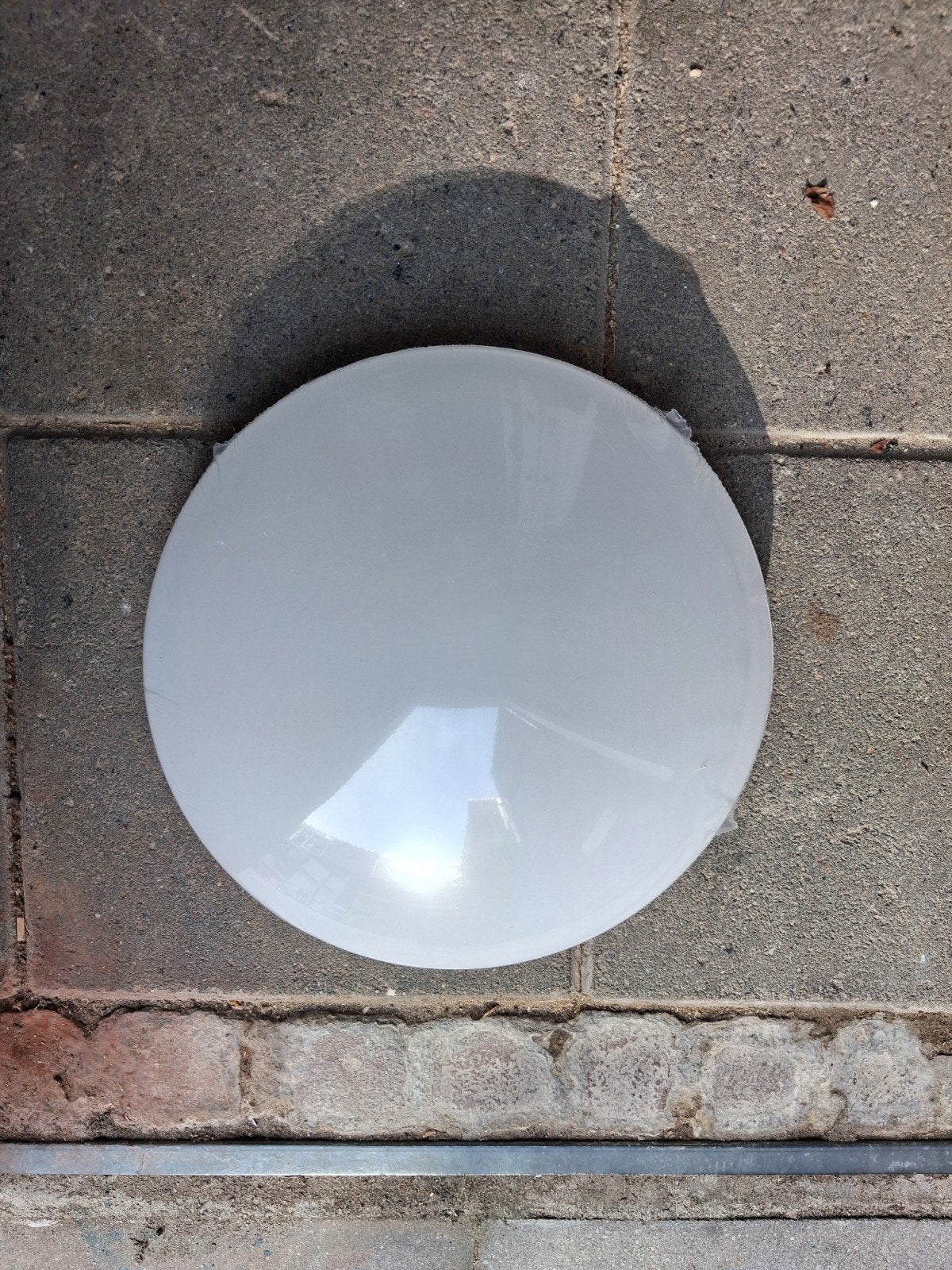 Witte ronde LED plafondlamp Hornbach Ø 25 cm, LED, Nieuw, Ophalen of Verzenden, Wit