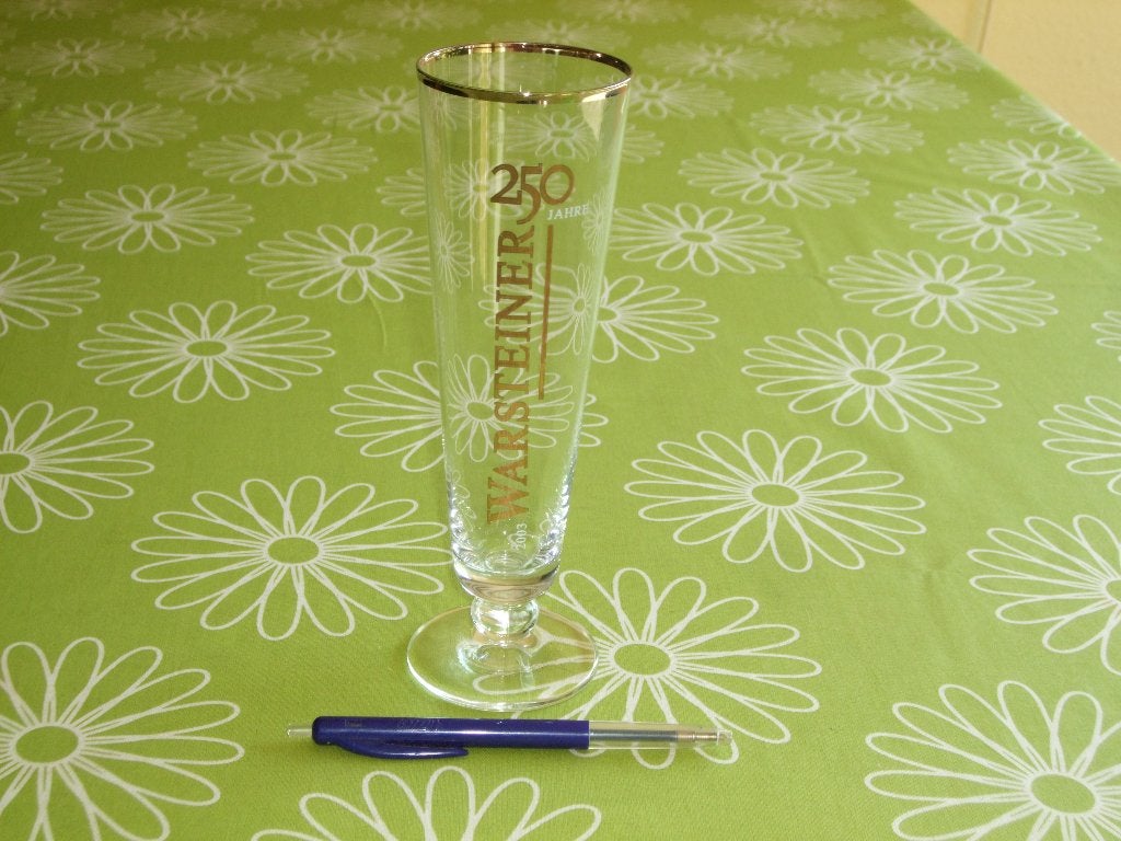 Warsteiner 250 jaar bierglas - 2003, Ophalen of Verzenden, Zo goed als nieuw, Glas of Glazen, Overige merken
