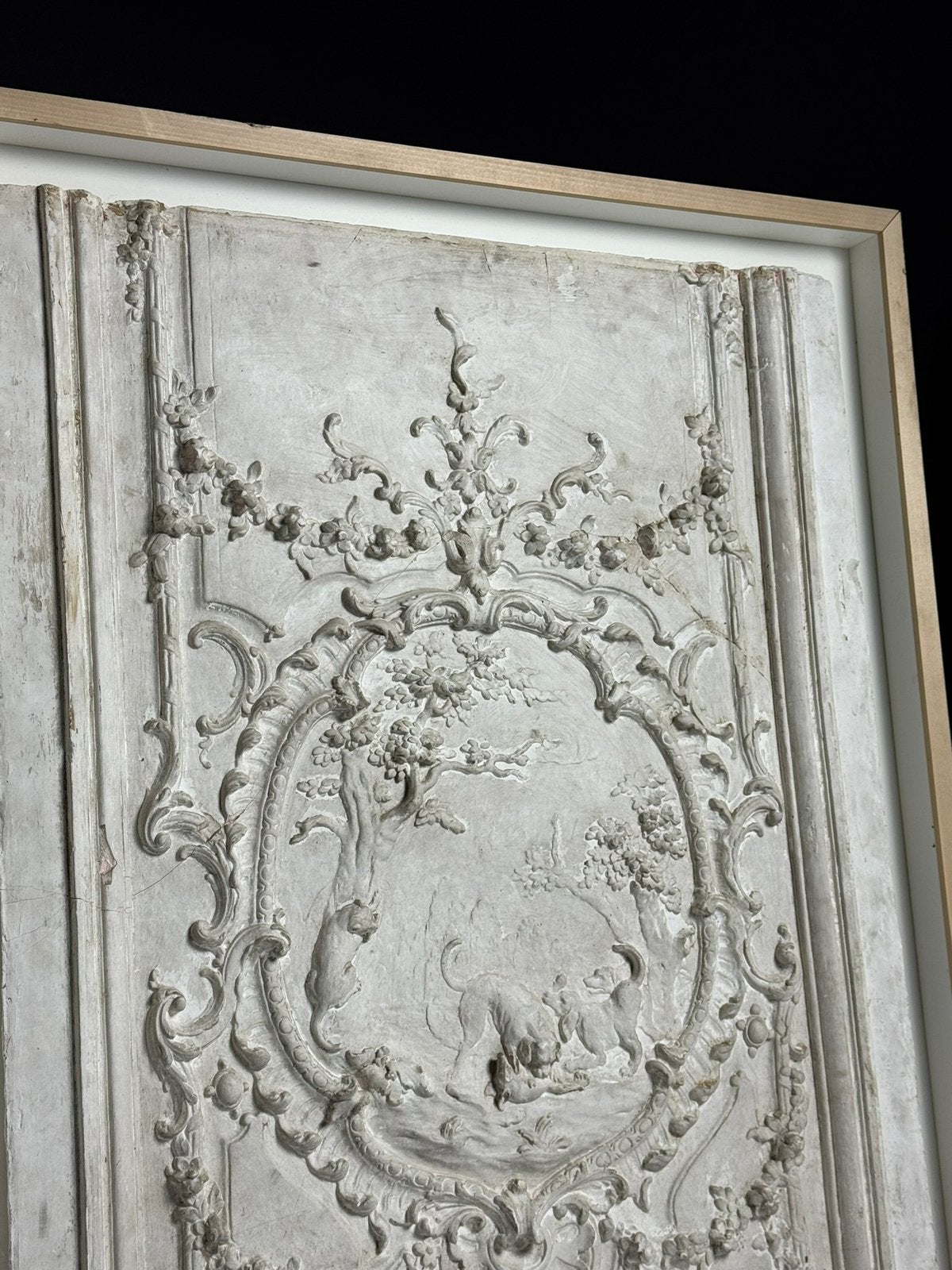 Gipsen plafond ornament ingelijst, Ophalen of Verzenden