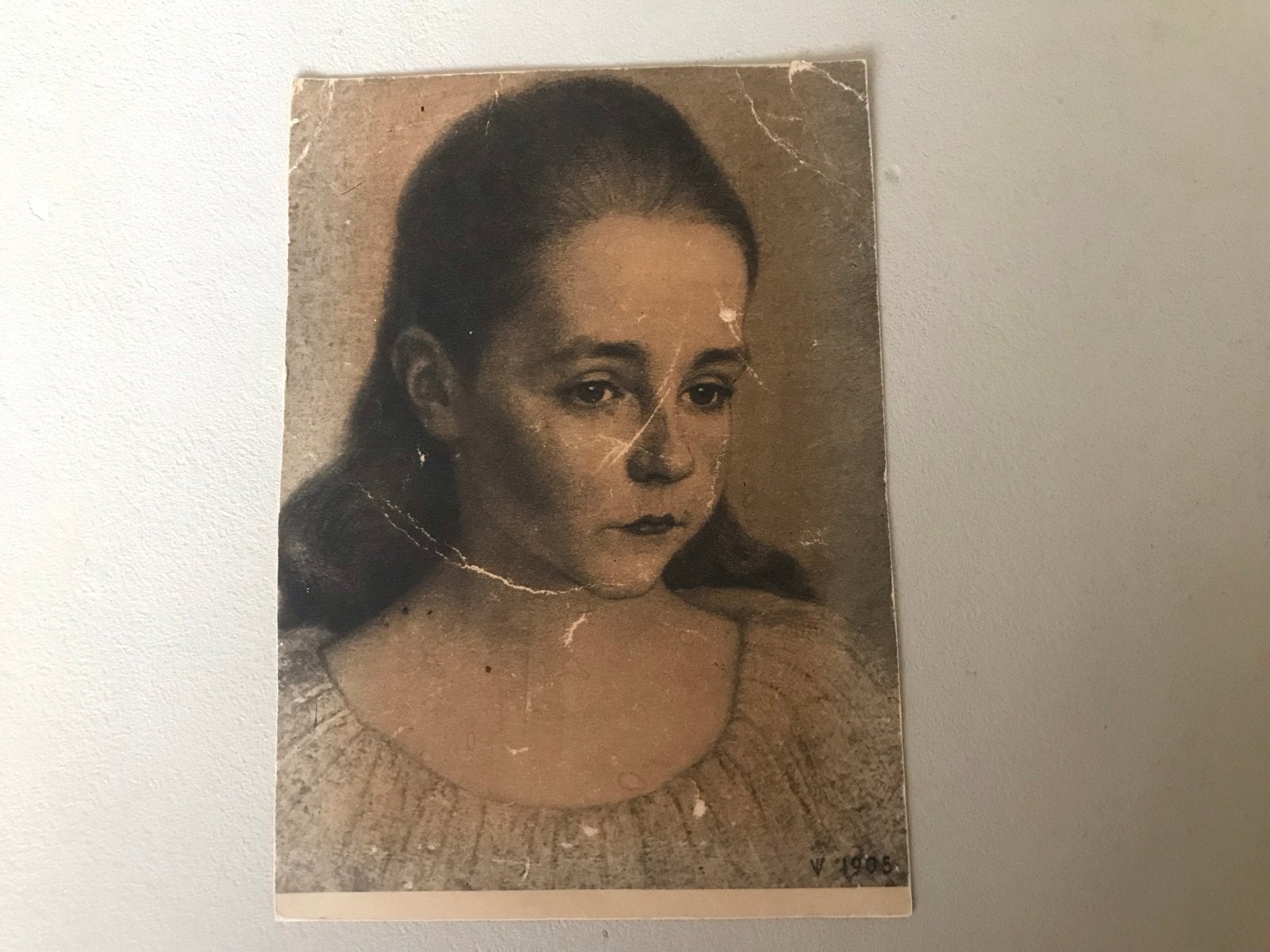 Oude Ansichtkaart: Portret Meisje, Uitgave 1928, Ophalen of Verzenden, 1920 tot 1940, Gelopen, Kinderen