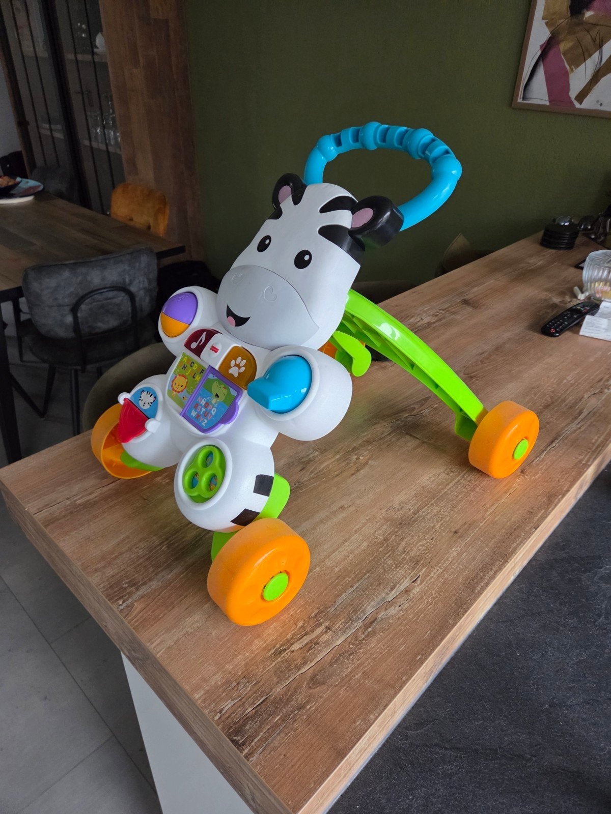 Fisher-Price Loop Met Mij Zebra Loopwagen, Ophalen, Gebruikt, Overige typen, Met licht