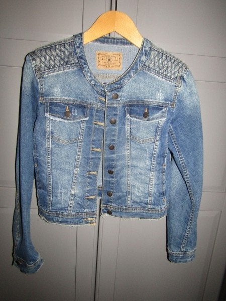 G689 Vintage Amisu mt 38 nieuw spijkerjasje denim stretch, Maat 38/40 (M), Nieuw, Vintage Amisu, Jasje