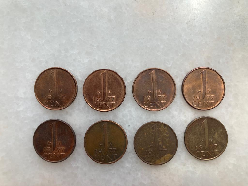 8 Centen 1977, Ophalen of Verzenden, Koningin Juliana, 1 cent