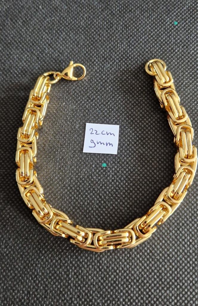 Stoere koningsarmband, Ophalen of Verzenden, Nieuw, Zilver, Staal