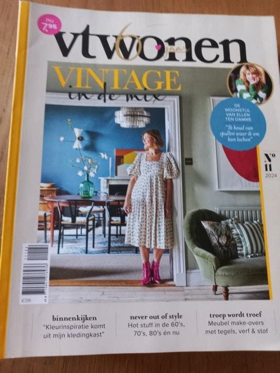 Vtwonen Vintage in de mix - No 11 2024, Ophalen of Verzenden, Gelezen, Interieur en Design