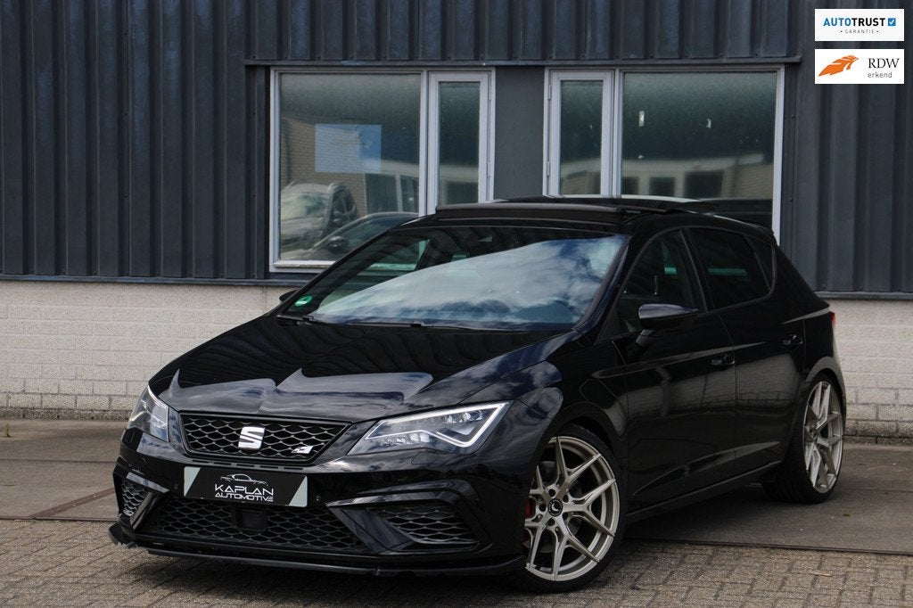 SEAT Leon 2.0 TSI CUPRA 300 DSG Pano Leder KeyLess CarPlay D, Auto's, 15 km/l, Zwart, 4 cilinders, 1984 cc