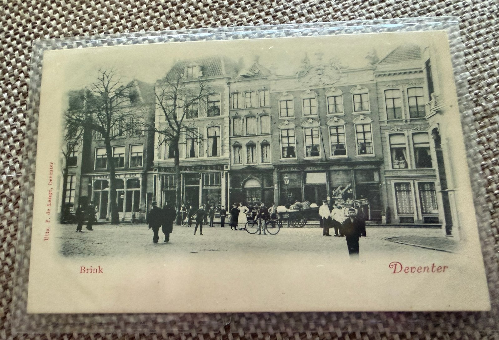 Ansichtkaart Deventer Brink, Verzamelen, Ansichtkaarten | Nederland, Overijssel, Voor 1920, Ophalen of Verzenden