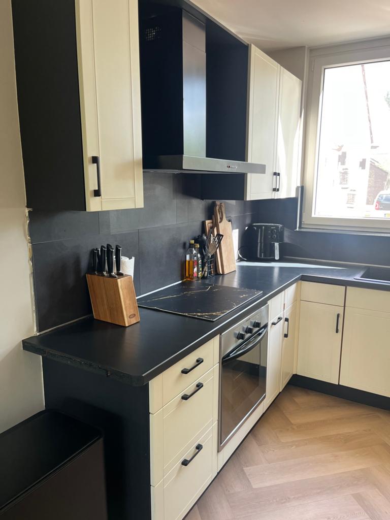 Keuken, Huis en Inrichting, Keuken | Complete keukens, Ophalen, Gebruikt, Overige kleuren, Hoekkeuken