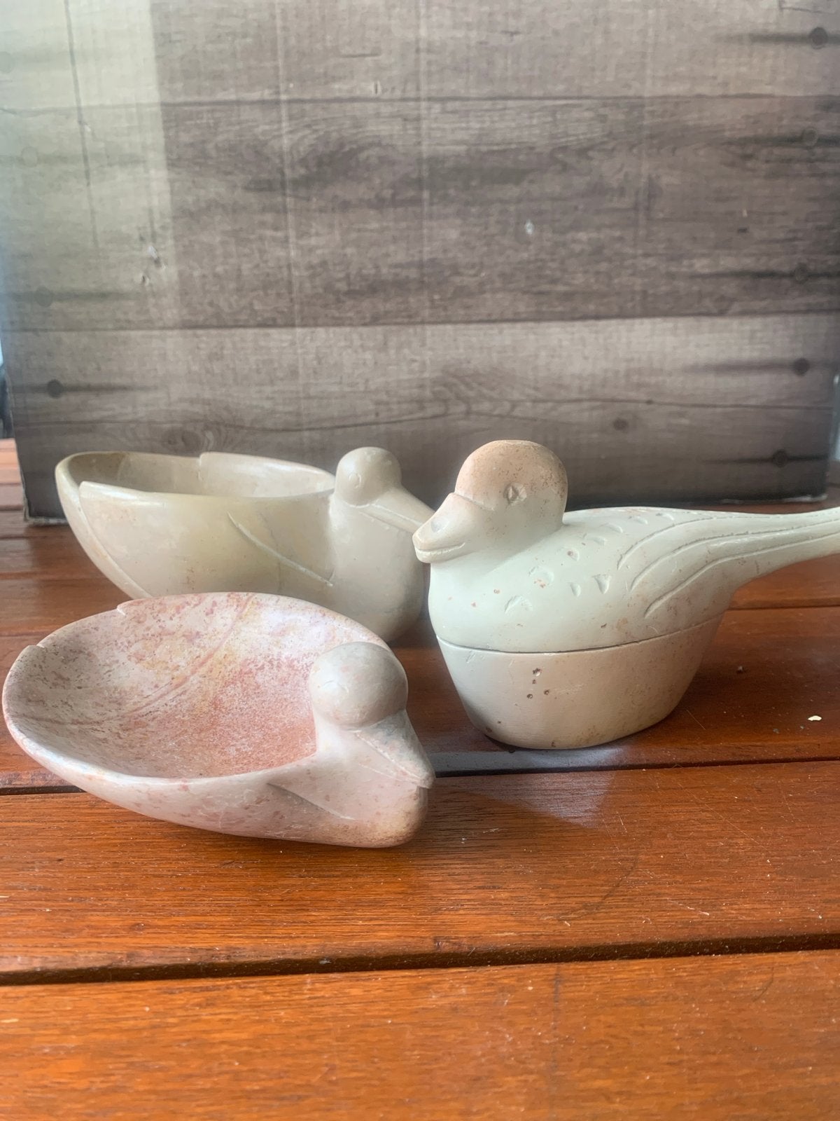 3 stuks speksteen uit Kenia - beige/oranje voor sieraden/zee, Ophalen of Verzenden, Beige, Steen/keramiek
