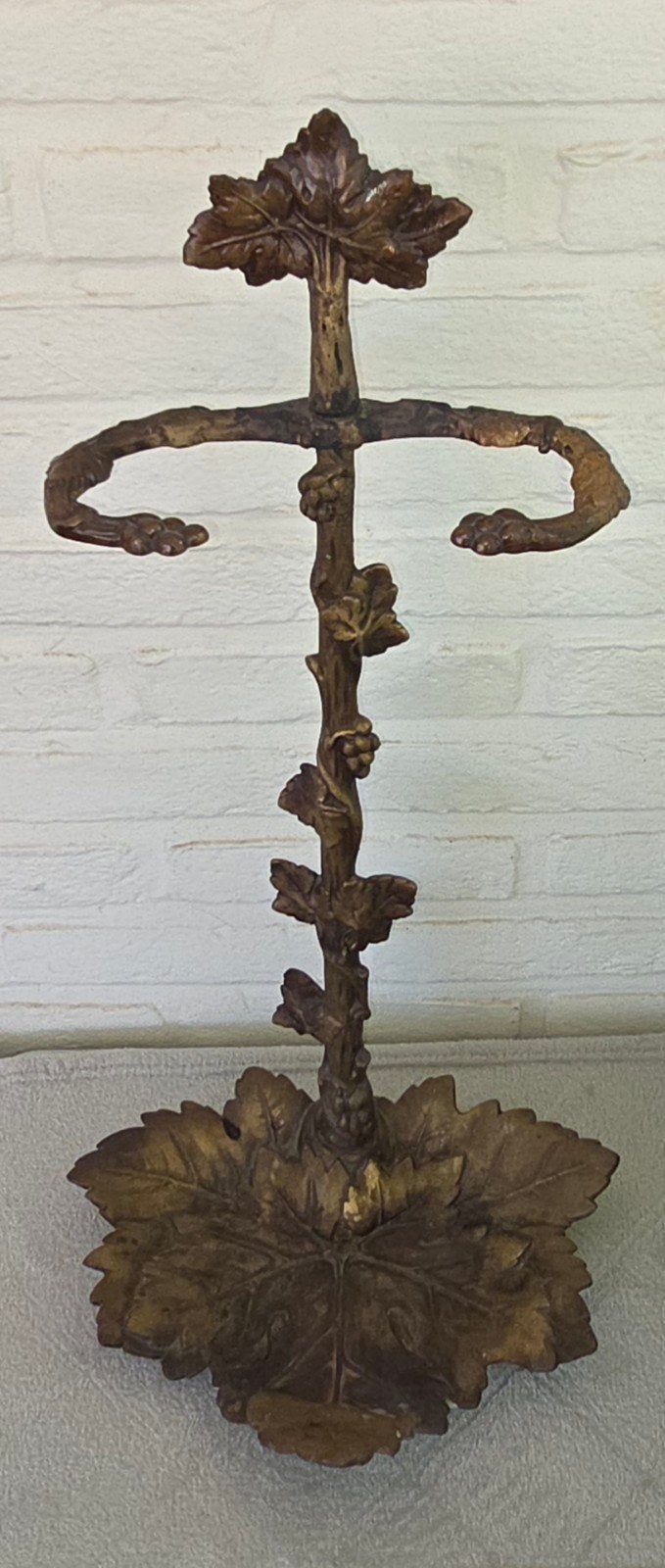 Antieke messing paraplubak - 70cm, Verzenden
