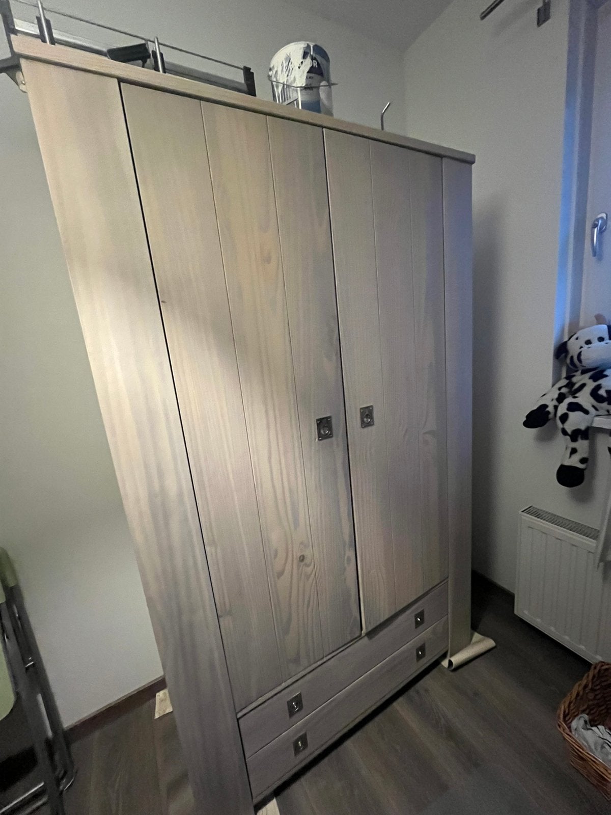 Kledingkast en legkast, Huis en Inrichting, Kasten | Kledingkasten, Ophalen, 100 tot 150 cm, Zo goed als nieuw, 150 tot 200 cm