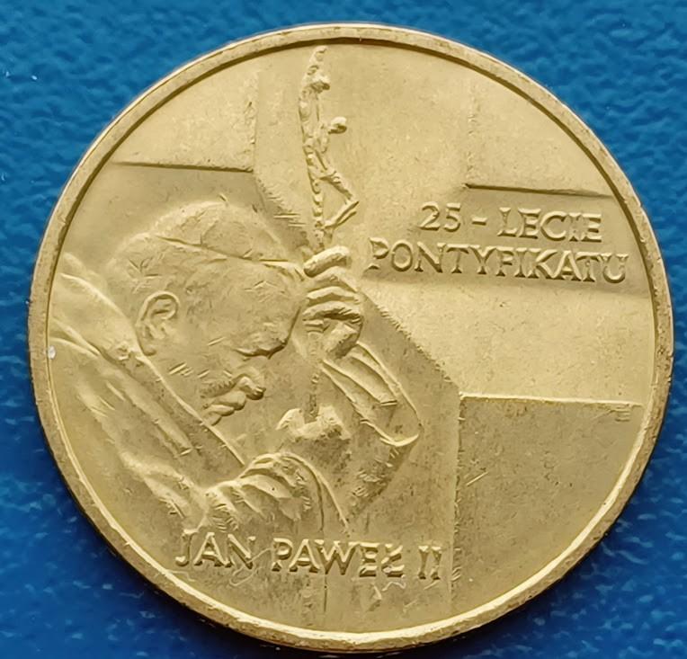 Polen 2 Zloty Pontificaat van Johannes Paulus II - 2003, Postzegels en Munten, Munten | Europa | Niet-Euromunten, Verzenden, Polen