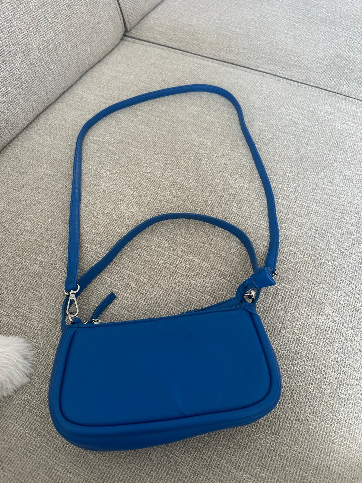 Leuke blauwe schoudertasje, Kinderen en Baby's, Kindermode-accessoires, Ophalen of Verzenden, Zo goed als nieuw, Tas, Blauw