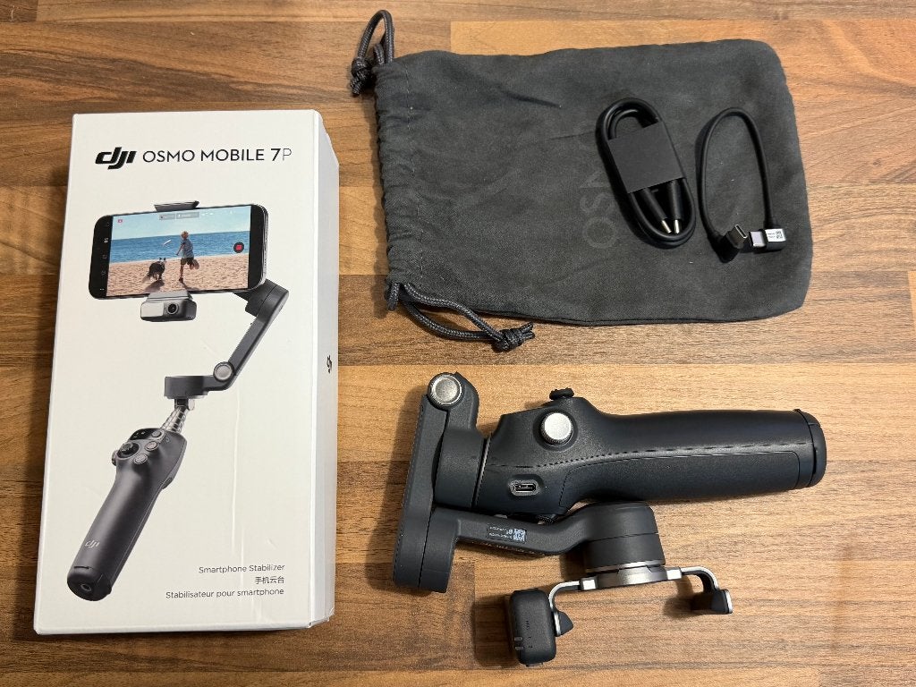 DJI Osmo Mobile 7P gimbalstabilisator - zo goed als nieuw, Ophalen, 3-assige stabilisatie, Zo goed als nieuw, Gimbal