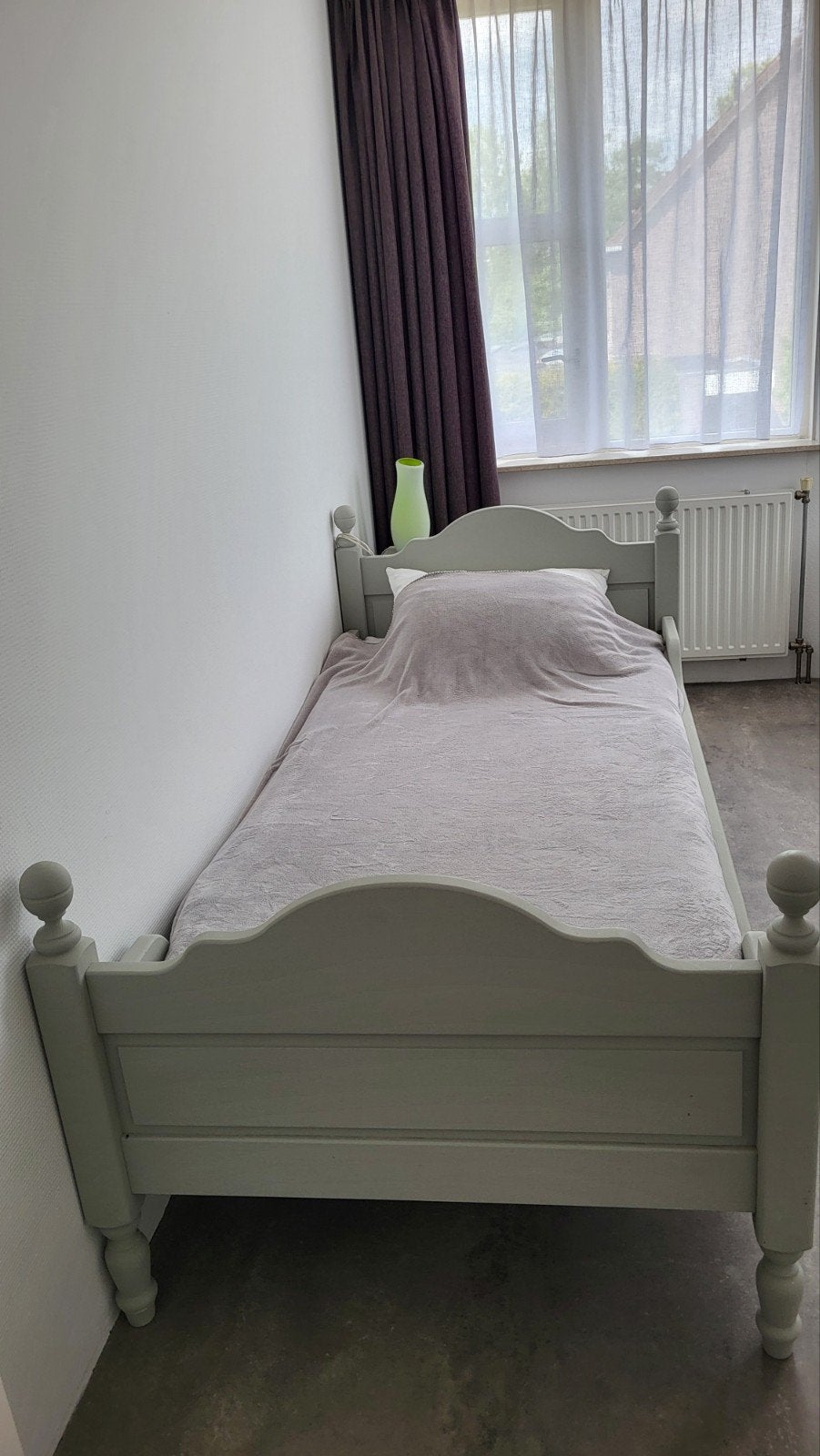 Slaapkamer 1 persoons compleet, Ophalen, Zo goed als nieuw, Eenpersoons, Grenen landelijk
