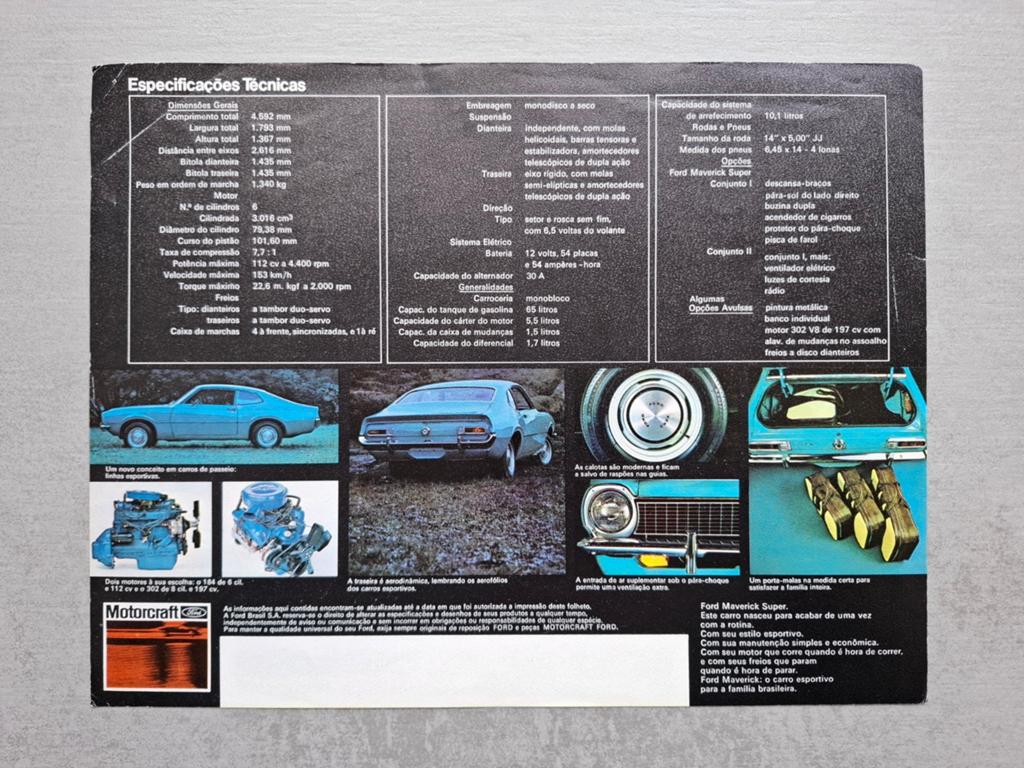 Braziliaanse Ford Maverick Super sheet, Boeken, Ophalen of Verzenden, Gelezen, Ford