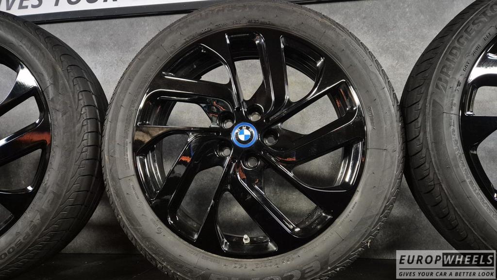 BMW i3 i3S 19 inch OEM velgen zomerbanden TPMS, Auto-onderdelen, Banden en Velgen, 19 inch, Gebruikt, 155 mm, -