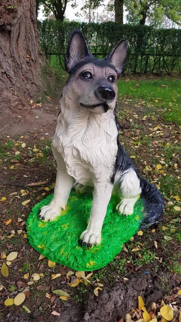 Herdershond, Tuin en Terras, Tuinbeelden, Nieuw, Dierenbeeld, Ophalen