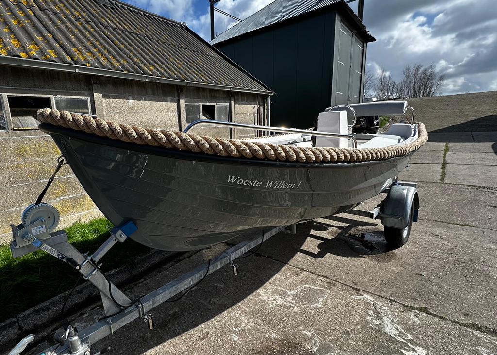 Mooie Sunrise 420 boot met ligplaats in Warmond, Watersport en Boten, Sloepen, Ophalen, Gebruikt, Tot 10 pk, 3 tot 6 meter
